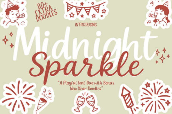Midnight Sparkle Duo Font